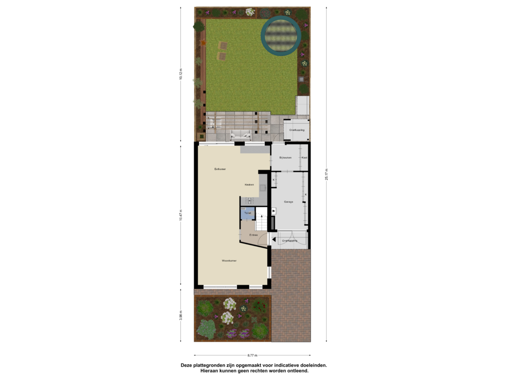 Bekijk plattegrond van Begane Grond - Tuin van Fret 14