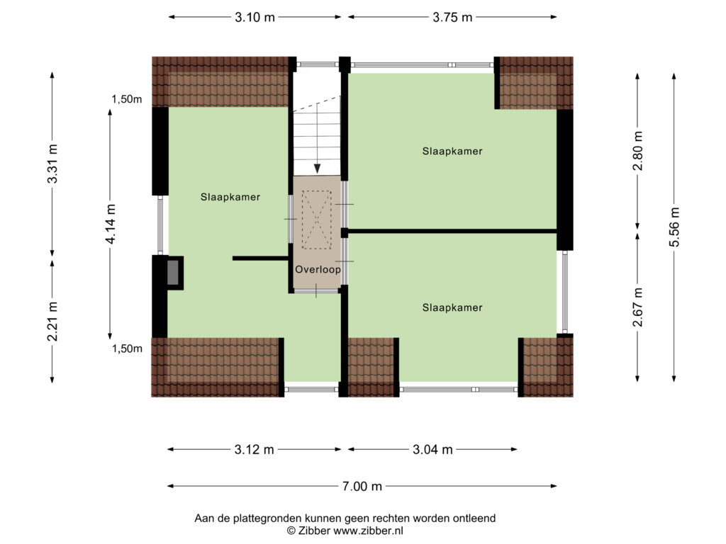 Bekijk plattegrond van Eerste verdieping van Dorpsweg 10