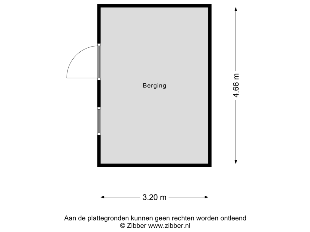 Bekijk plattegrond van Berging van Dorpsweg 10