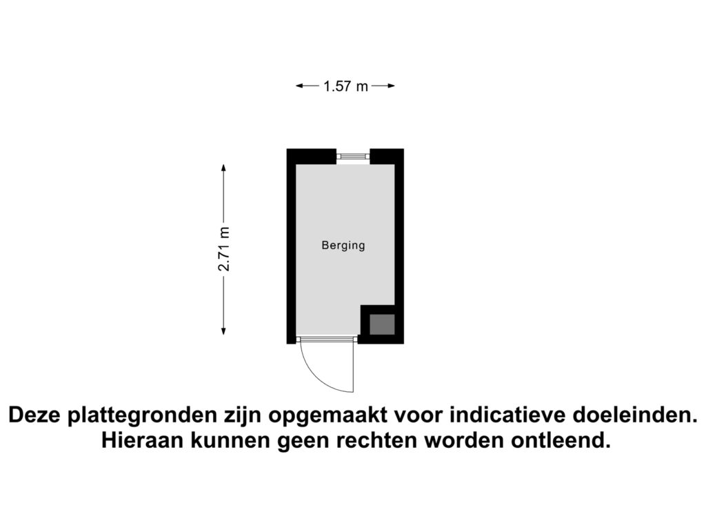 View floorplan of Berging of Vormerij 49