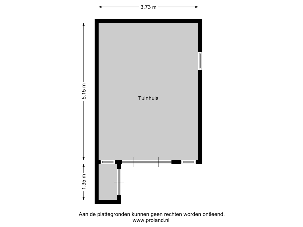 Bekijk plattegrond van Tuinhuis van De Marke 68