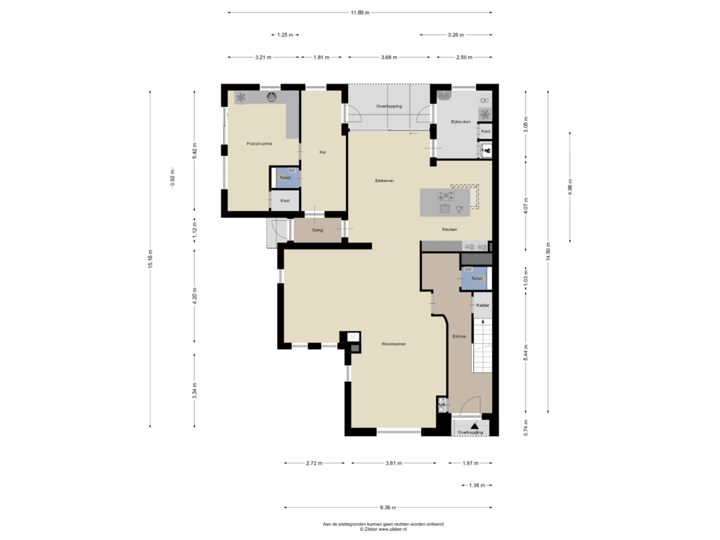 View floorplan of Begane grond of Molenstraat 51