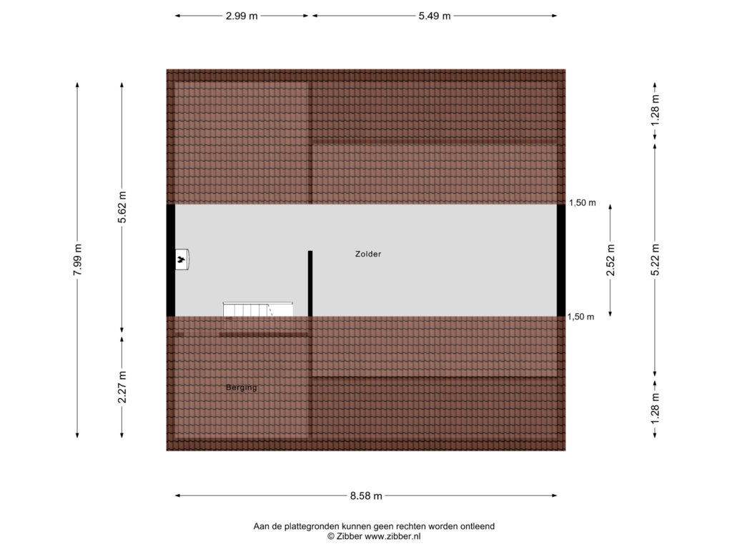 Bekijk plattegrond van Zolder van Hermanusweg 58