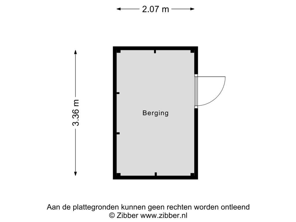 Bekijk plattegrond van Berging van Hermanusweg 58