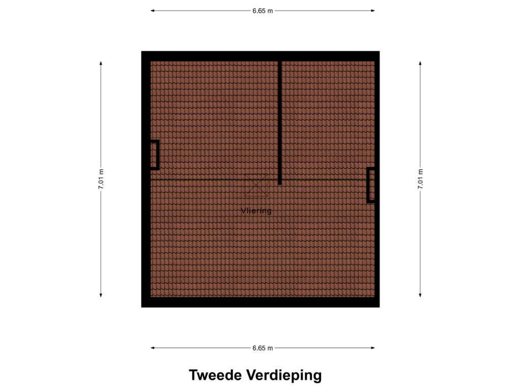 View floorplan of Tweede Verdieping of Bosstraat 9