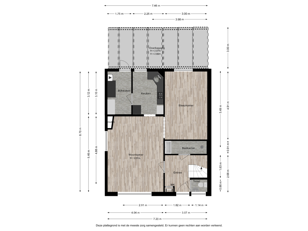 Bekijk plattegrond van Begane grond van Jacob Marisstraat 24