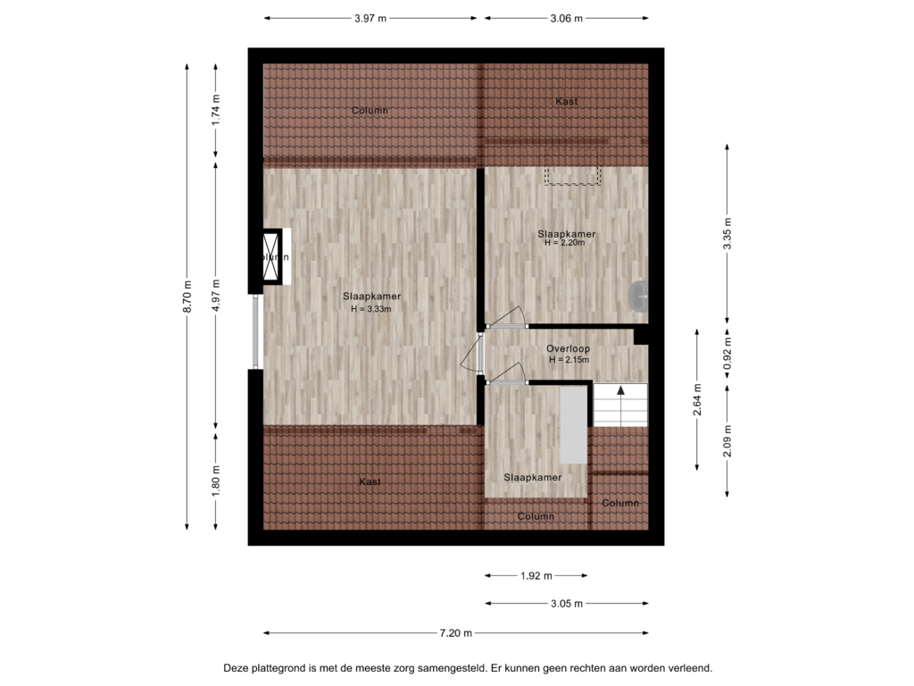 Bekijk plattegrond van Eerste verdieping van Jacob Marisstraat 24