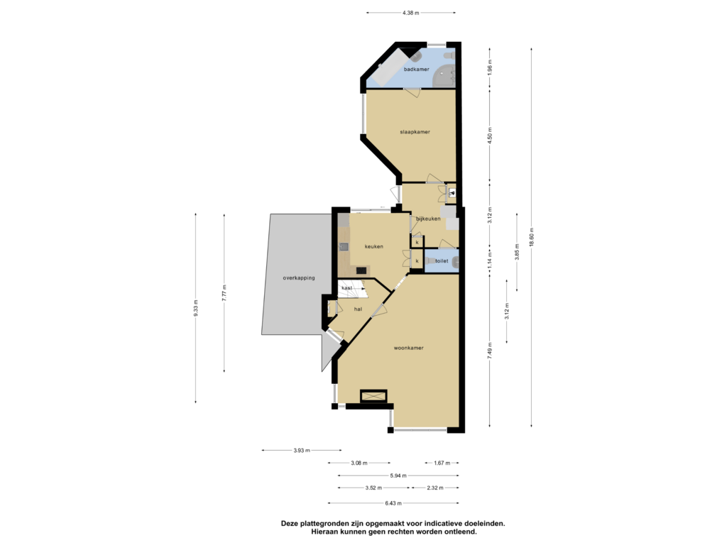 Bekijk plattegrond van begane grond van Paaslelie 17