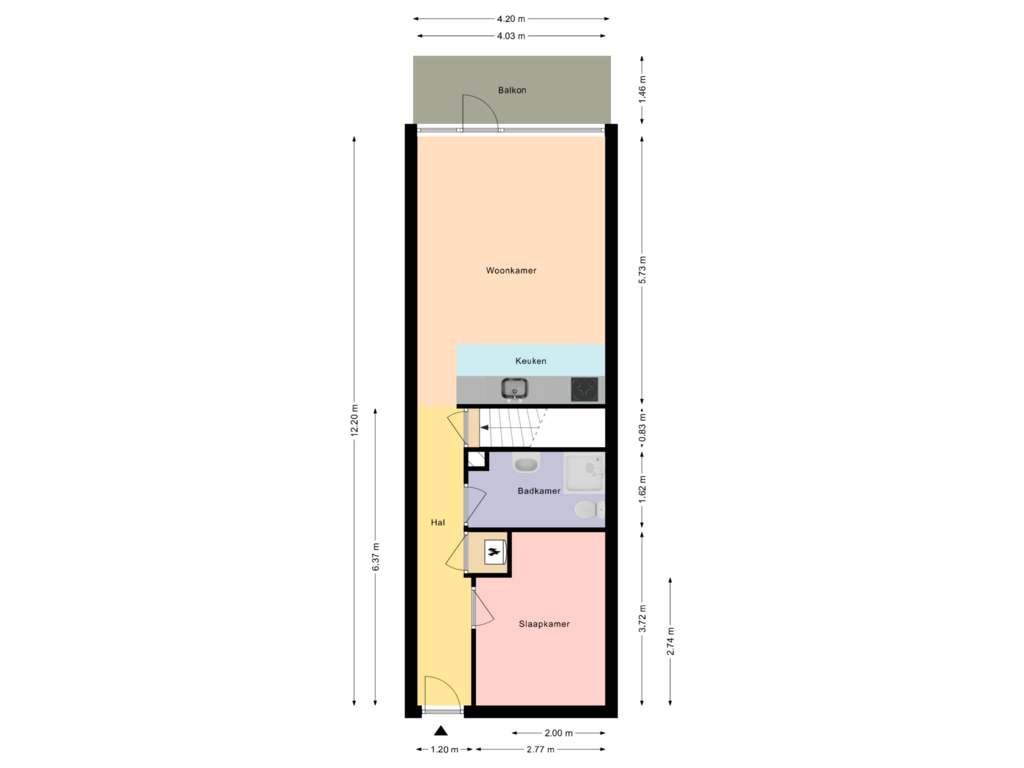 Bekijk plattegrond van Eerste verdieping van Geelvinkbaai 82