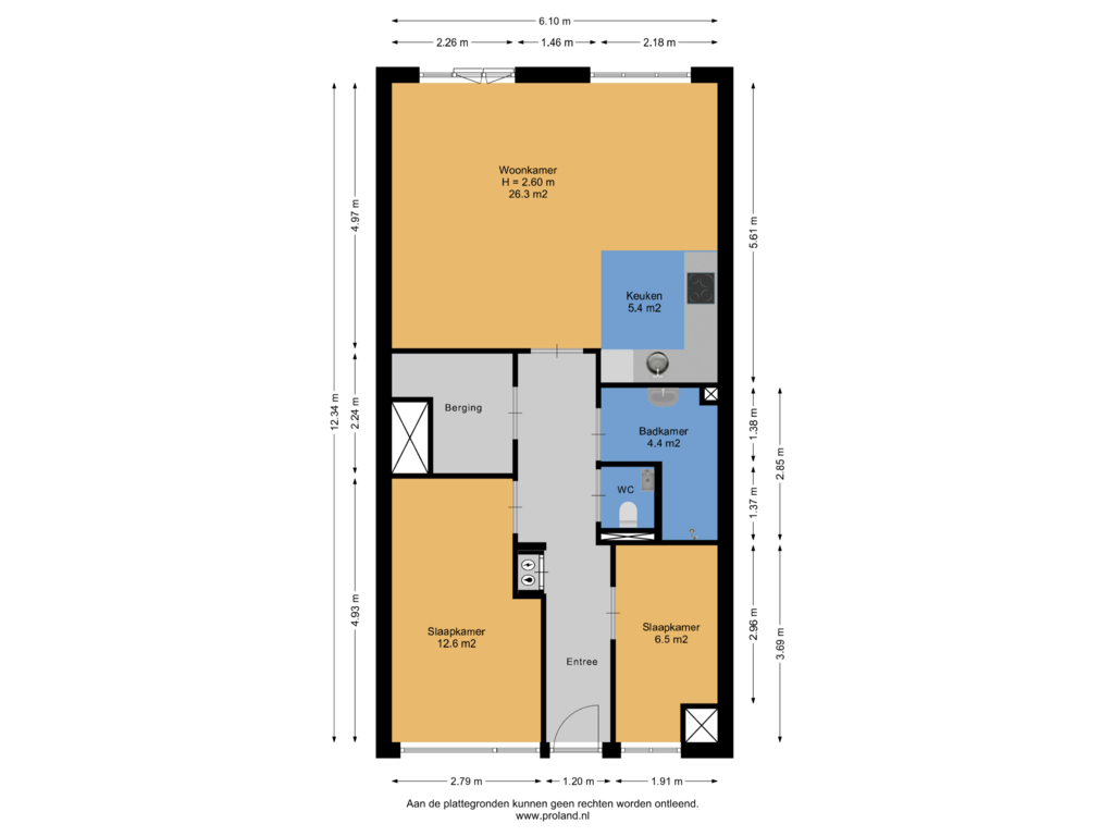 View floorplan of Appartement of Agoraweg 161