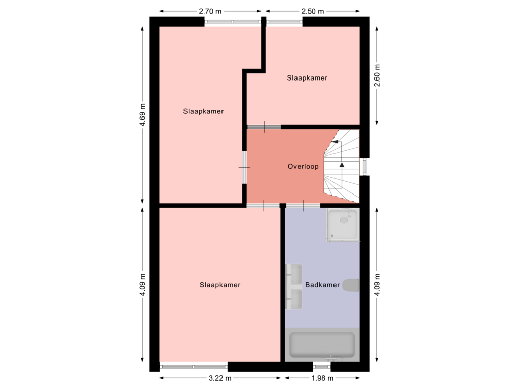 Bekijk plattegrond van 1 van Op de Keuken 2