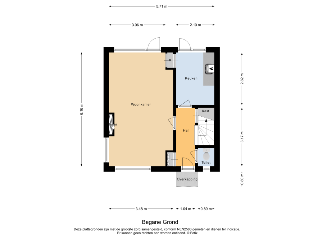 Bekijk plattegrond van Begane Grond van Haldereng 52