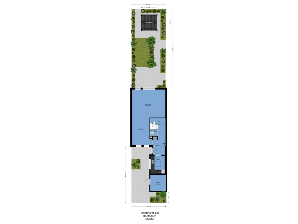 Bekijk plattegrond van Situatie van Rosenholm 135