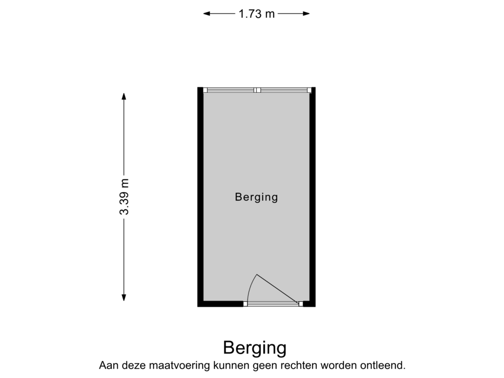 Bekijk plattegrond van Berging van Burgemeester Crezéestraat 77