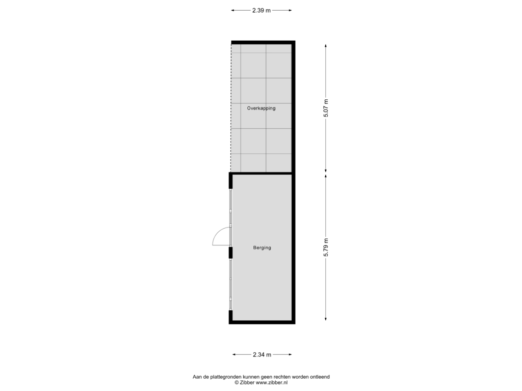 Bekijk plattegrond van Berging van Schoterschansweg 2