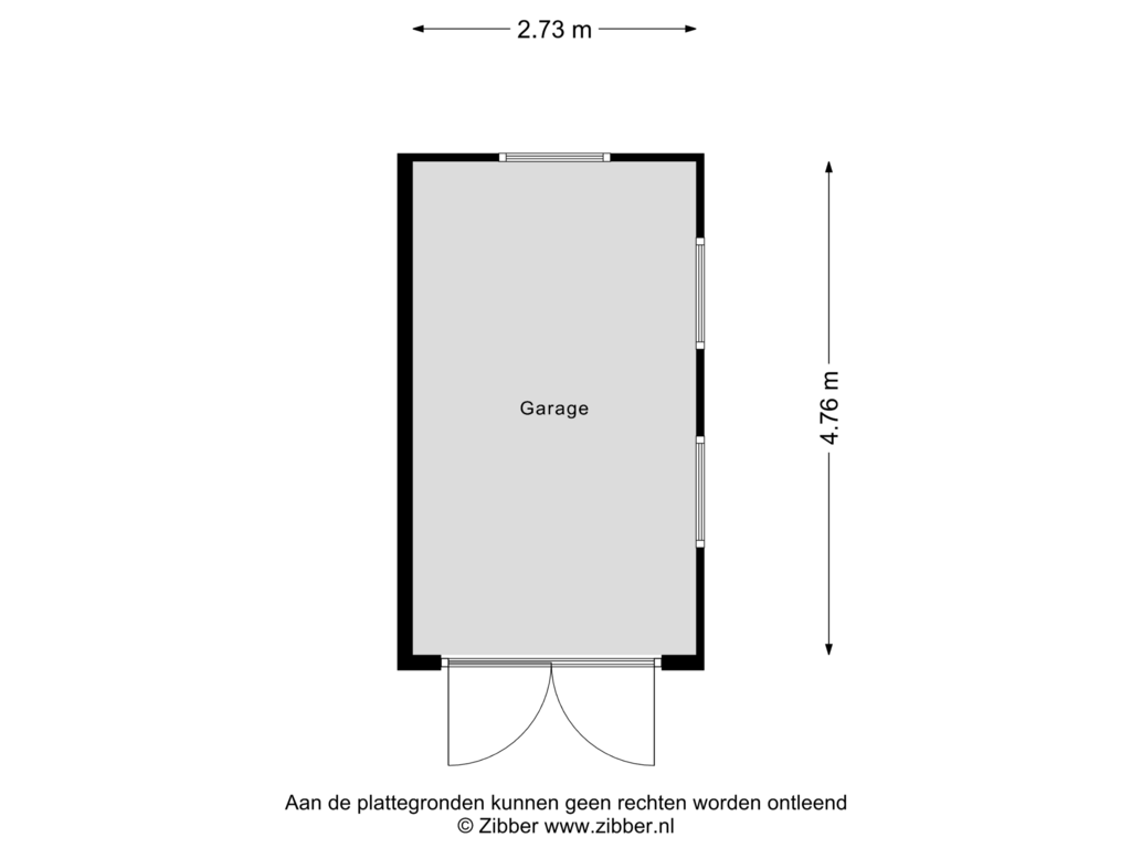 Bekijk plattegrond van Garage van Schoterschansweg 2