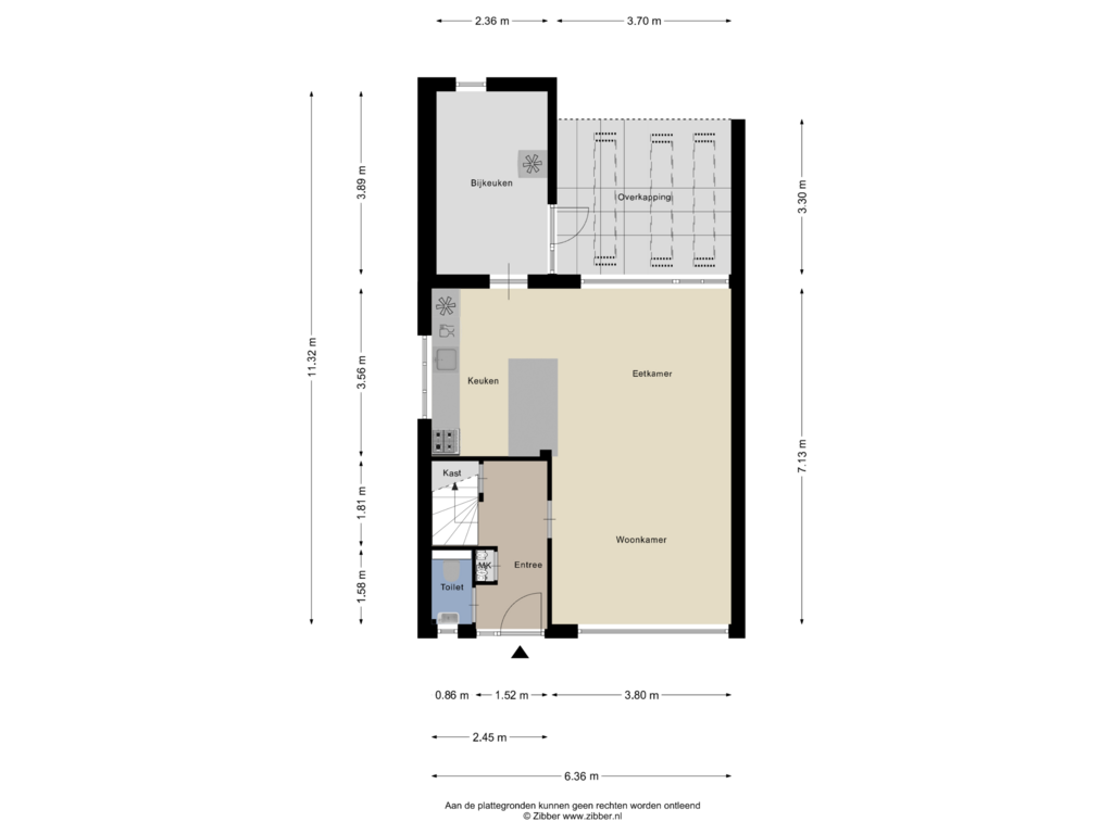 View floorplan of Begane Grond of de Plevier 20