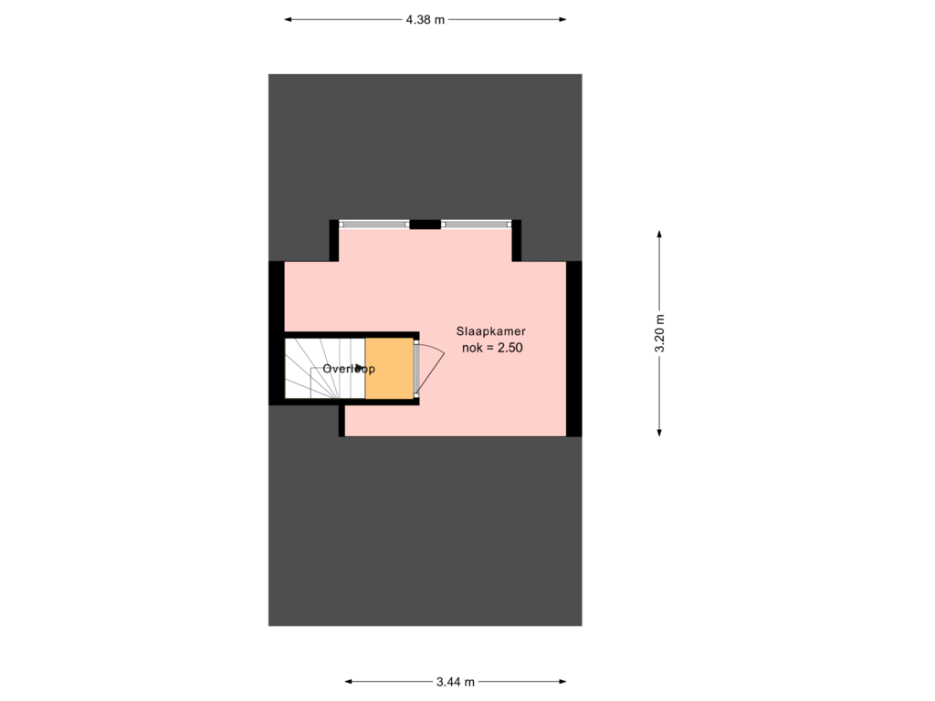 Bekijk plattegrond van tweede etage van Parallelstraat 21