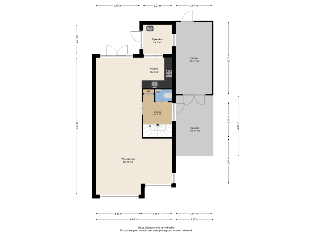 Bekijk plattegrond van Begane grond van Kruiskruidlaan 8