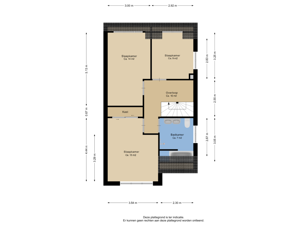 Bekijk plattegrond van Eerste verdieping van Kruiskruidlaan 8