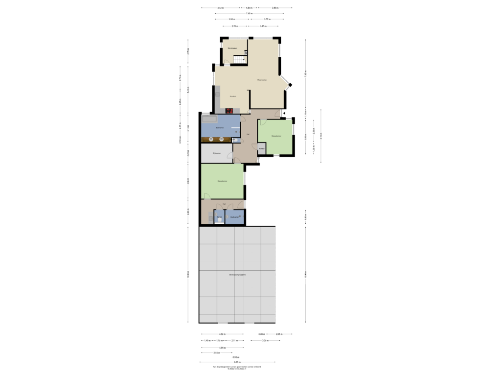 Bekijk plattegrond van Begane Grond van Bovensteveenweg 2