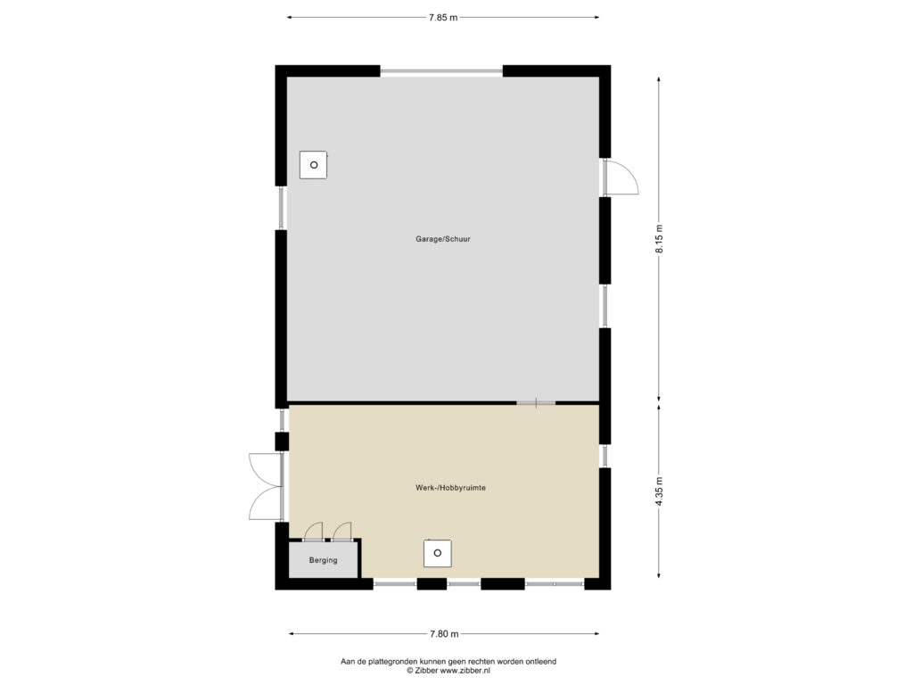 Bekijk plattegrond van Garage van Bovensteveenweg 2