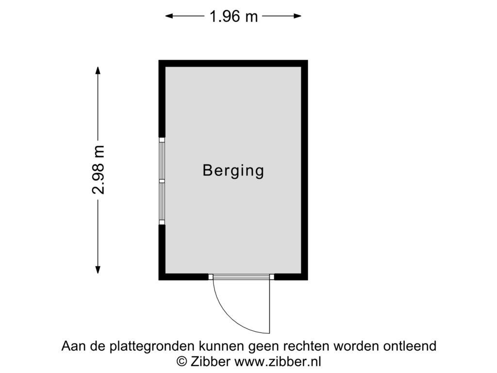 Bekijk plattegrond van Berging van Loo 1-A