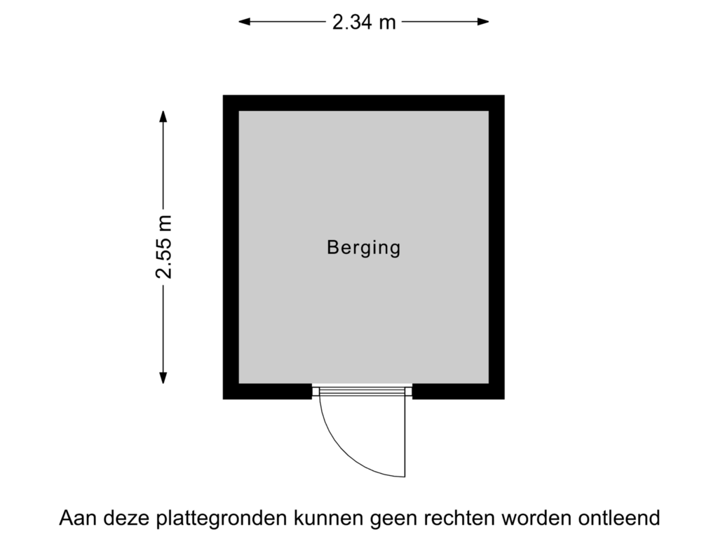 Bekijk plattegrond van Berging van Conventstraat 34