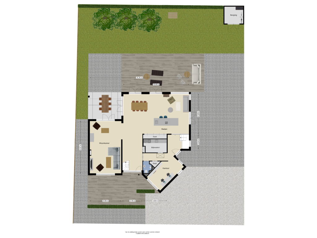 Bekijk plattegrond van Begane grond (Tuin) van Achterpoelen 7