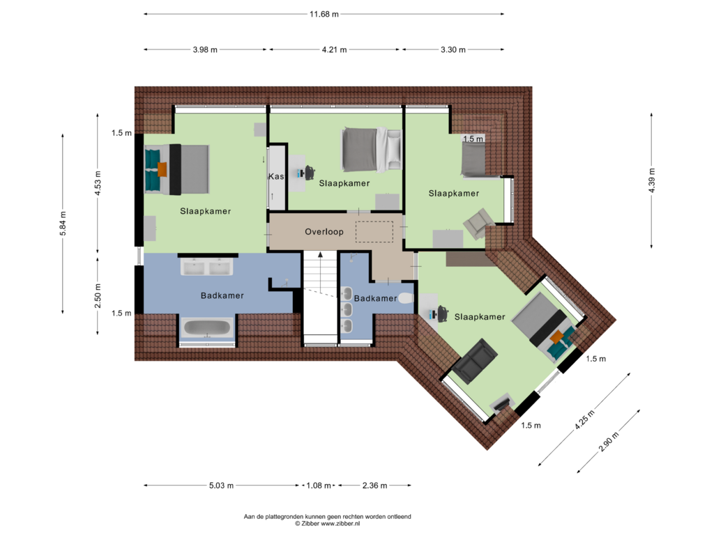 Bekijk plattegrond van Eerste verdieping van Achterpoelen 7