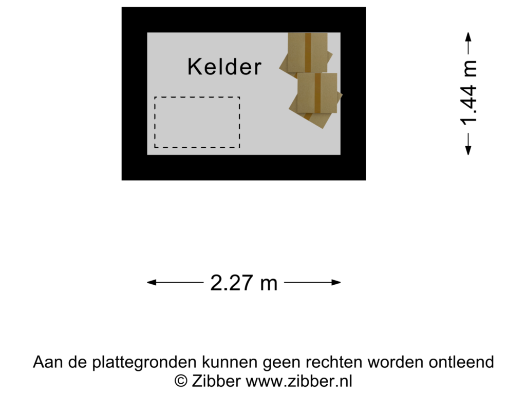 Bekijk plattegrond van Kelder 1 van Achterpoelen 7