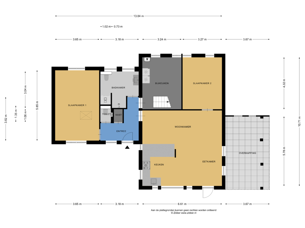 Bekijk plattegrond van Begane Grond van Vemderdwarsweg 5