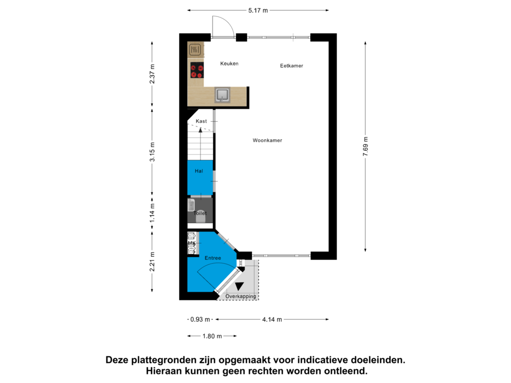 View floorplan of Begane Grond of Schutsboom 7