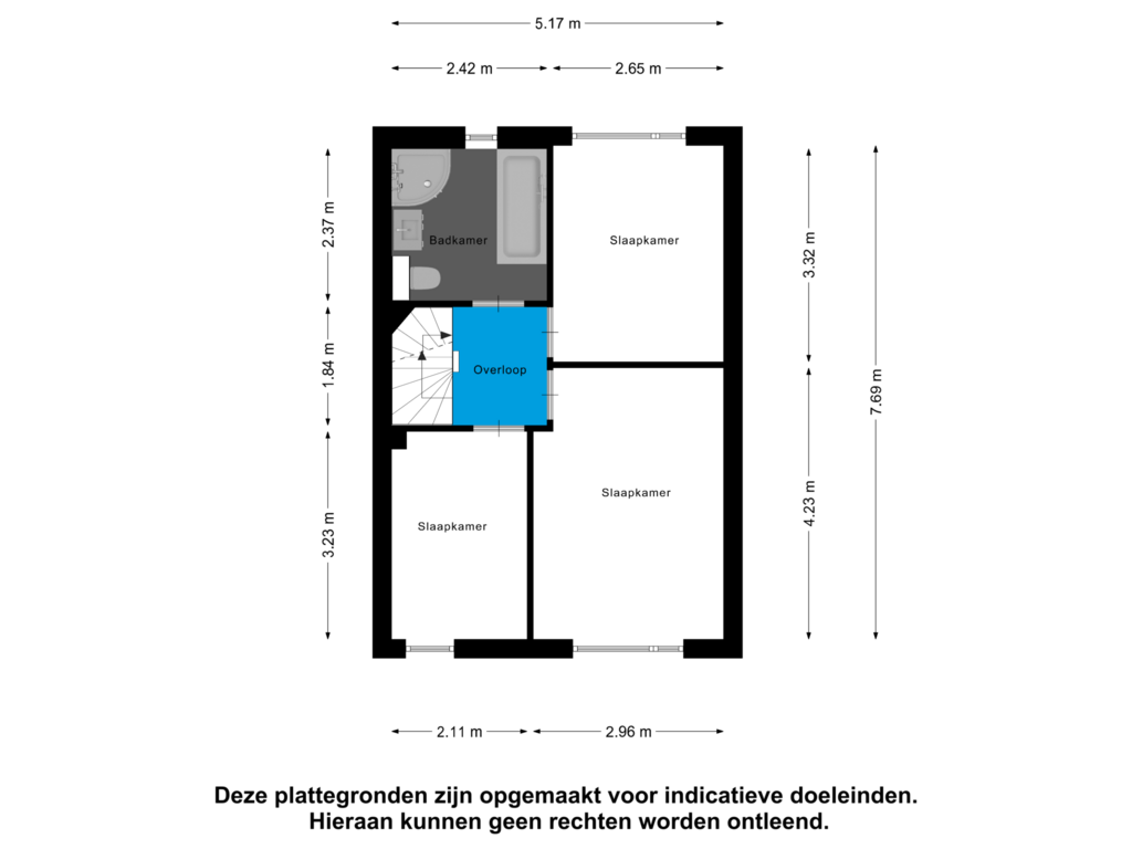 View floorplan of Eerste Verdieping of Schutsboom 7