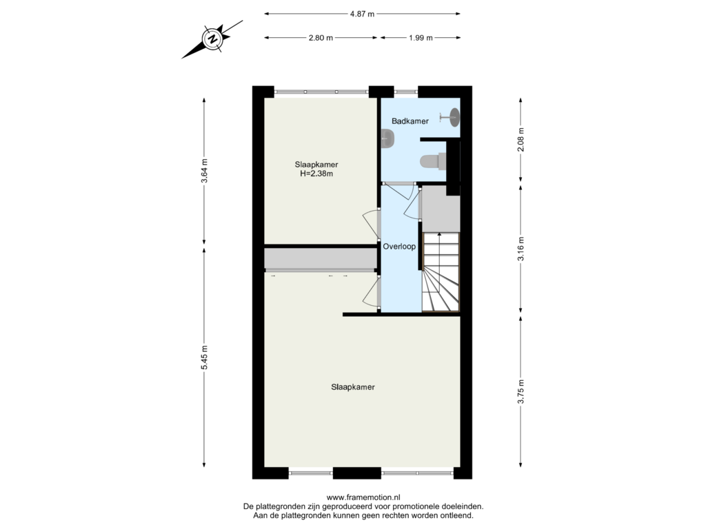 Bekijk plattegrond van Verdieping 1 van De Liesewey 35