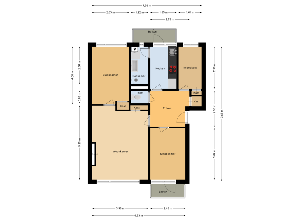 Bekijk plattegrond van Eerste verdieping van Schutkenstraat 9