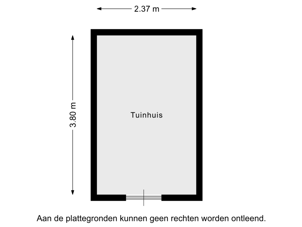 Bekijk plattegrond van Tuinhuis van De Tsjerne 9-RECR