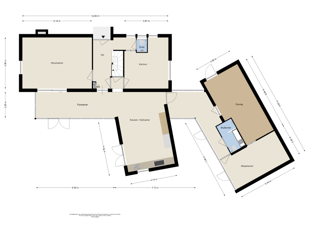 Bekijk plattegrond van Begane Grond van Bosboomstraat 31