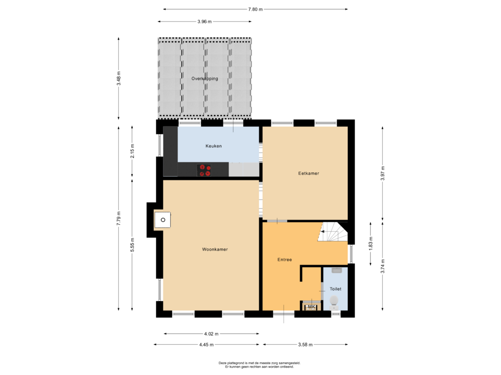 View floorplan of Begane grond of Beukelaar 3