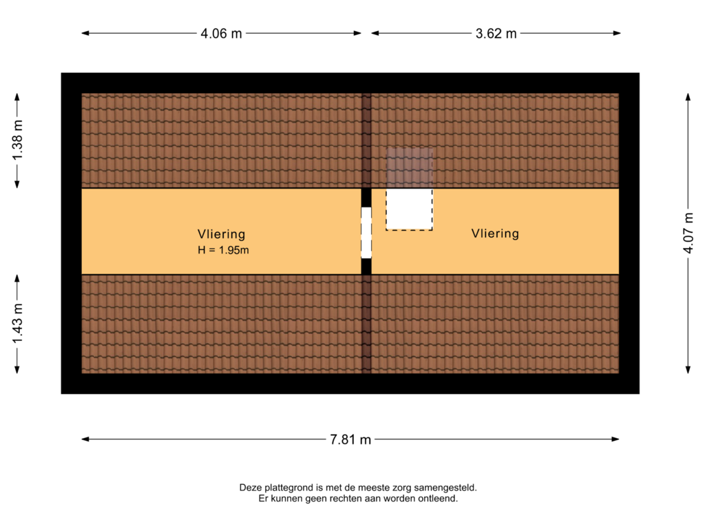 View floorplan of Vliering of Beukelaar 3