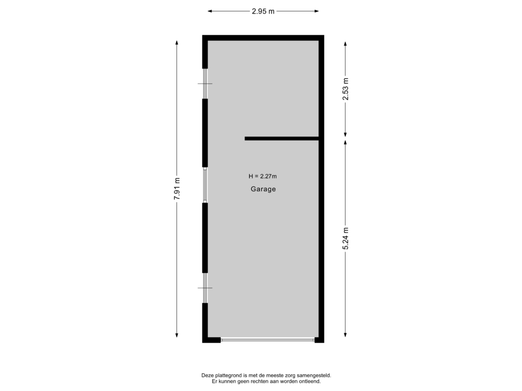 View floorplan of Garage of Beukelaar 3