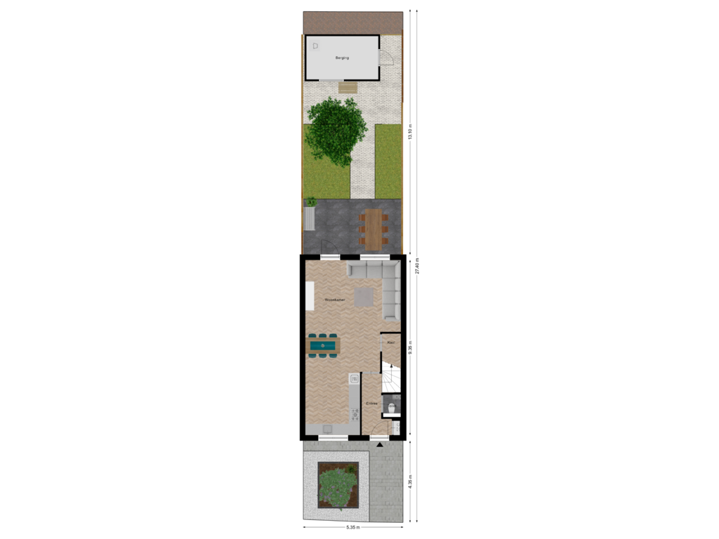 Bekijk plattegrond van Begane Grond-Tuin van Bereklauw 11