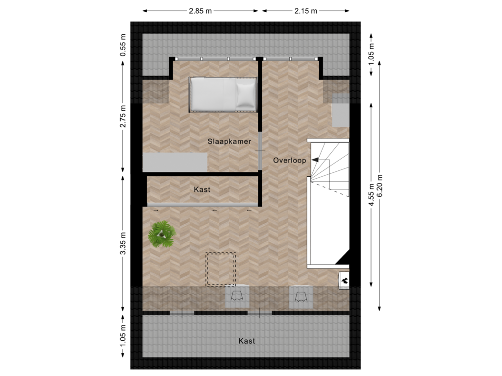 Bekijk plattegrond van Tweede Verdieping van Bereklauw 11