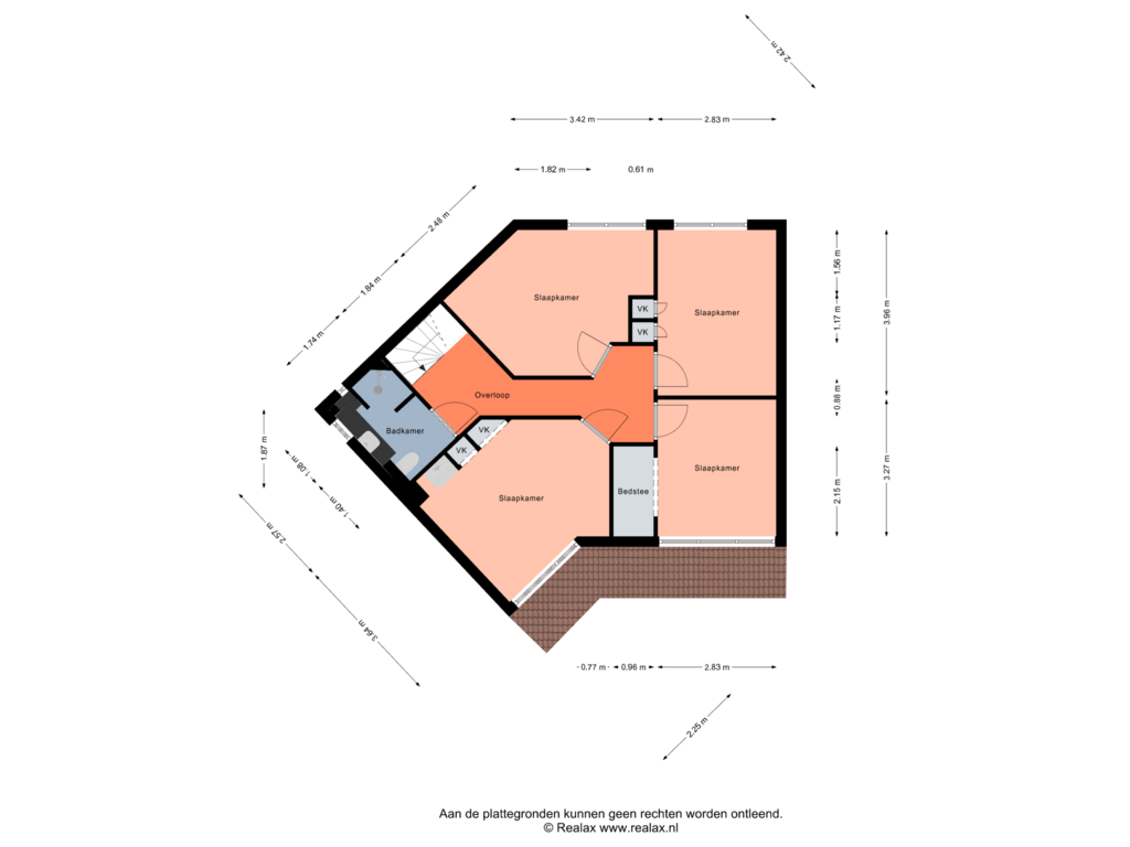 Bekijk plattegrond van Verdieping van Thomsonstraat 17