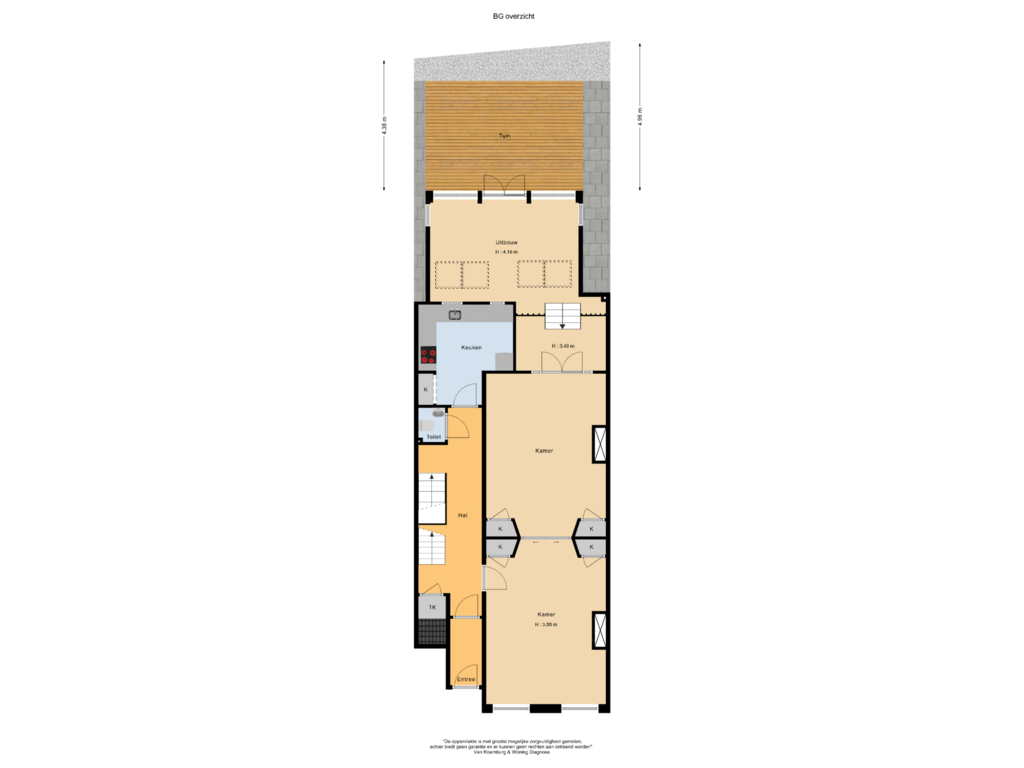 Bekijk plattegrond van BG overzicht van Koninginneweg 245-H