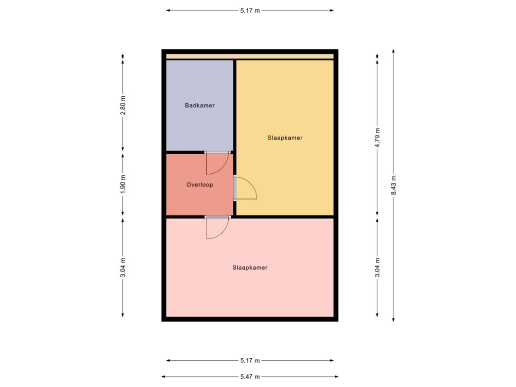 Bekijk plattegrond van 1e Verdieping van Bergrand 156