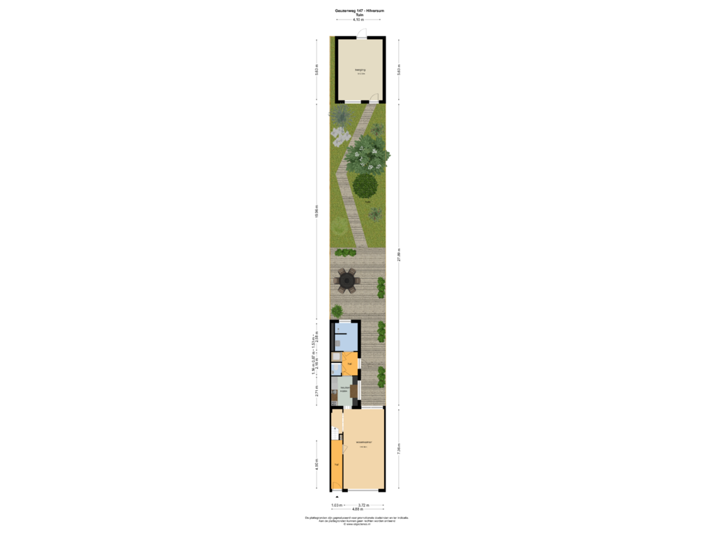 View floorplan of Tuin of Geuzenweg 147