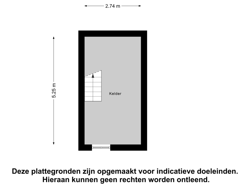 Bekijk plattegrond van Kelder van Koolemans Beynenstraat 22