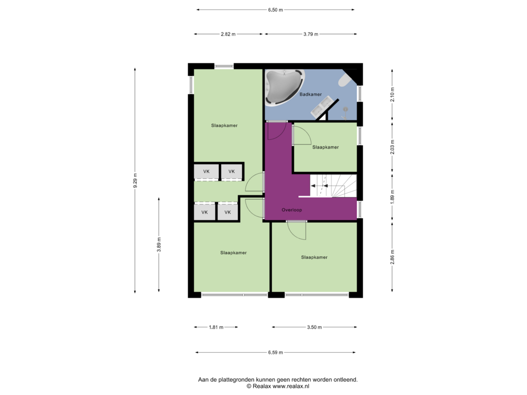 Bekijk plattegrond van Verdieping 1 van Vragenderweg 57