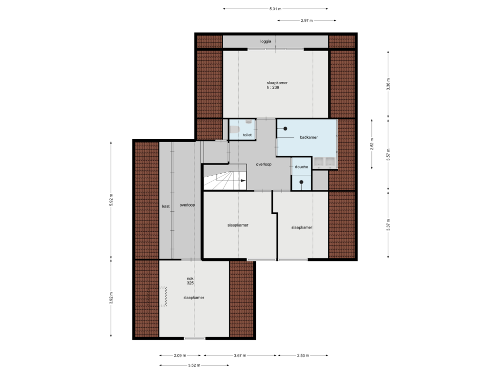 Bekijk plattegrond van verdieping van Nieuw Asterd 15